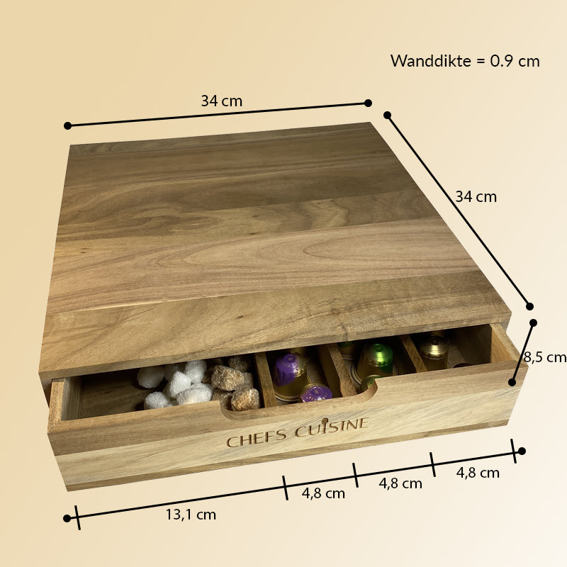 Capsule houder met lade
