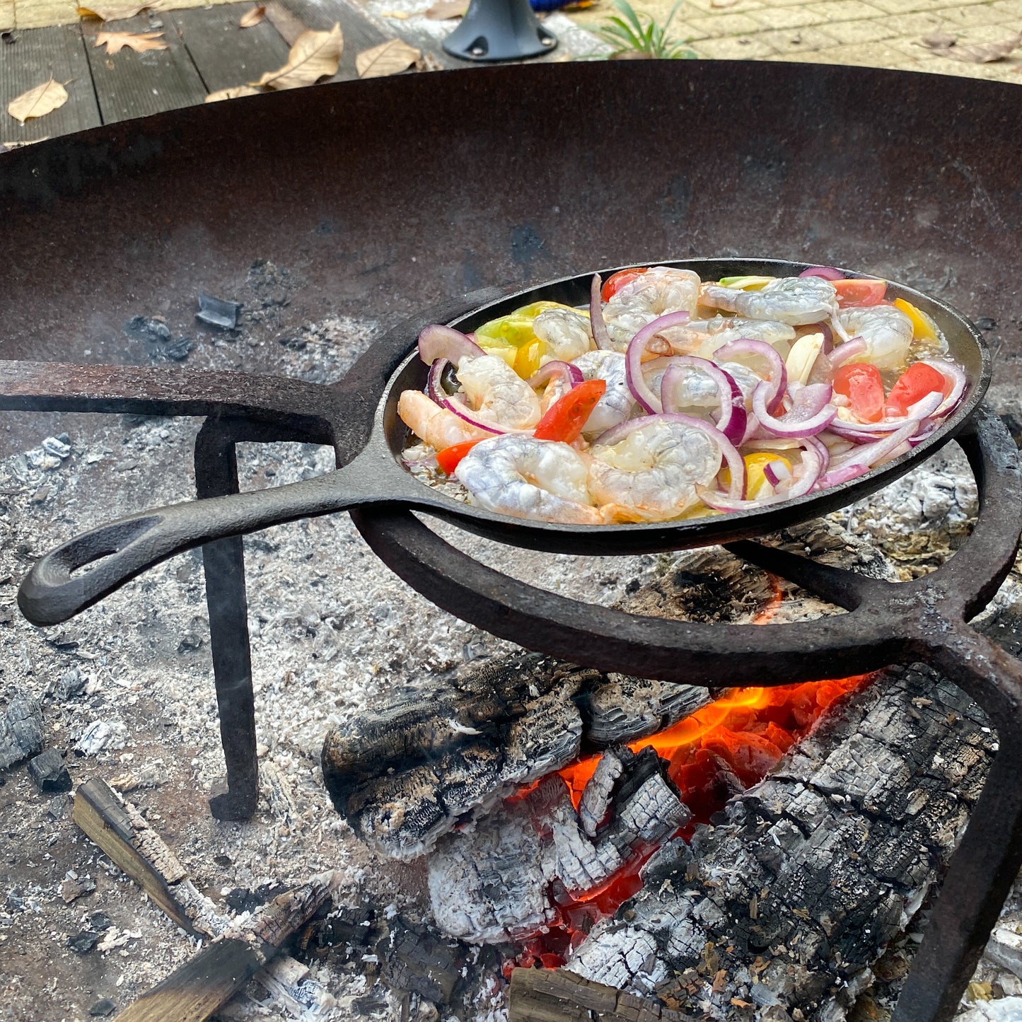 Gietijzeren BBQ grillpan - Fajita pan