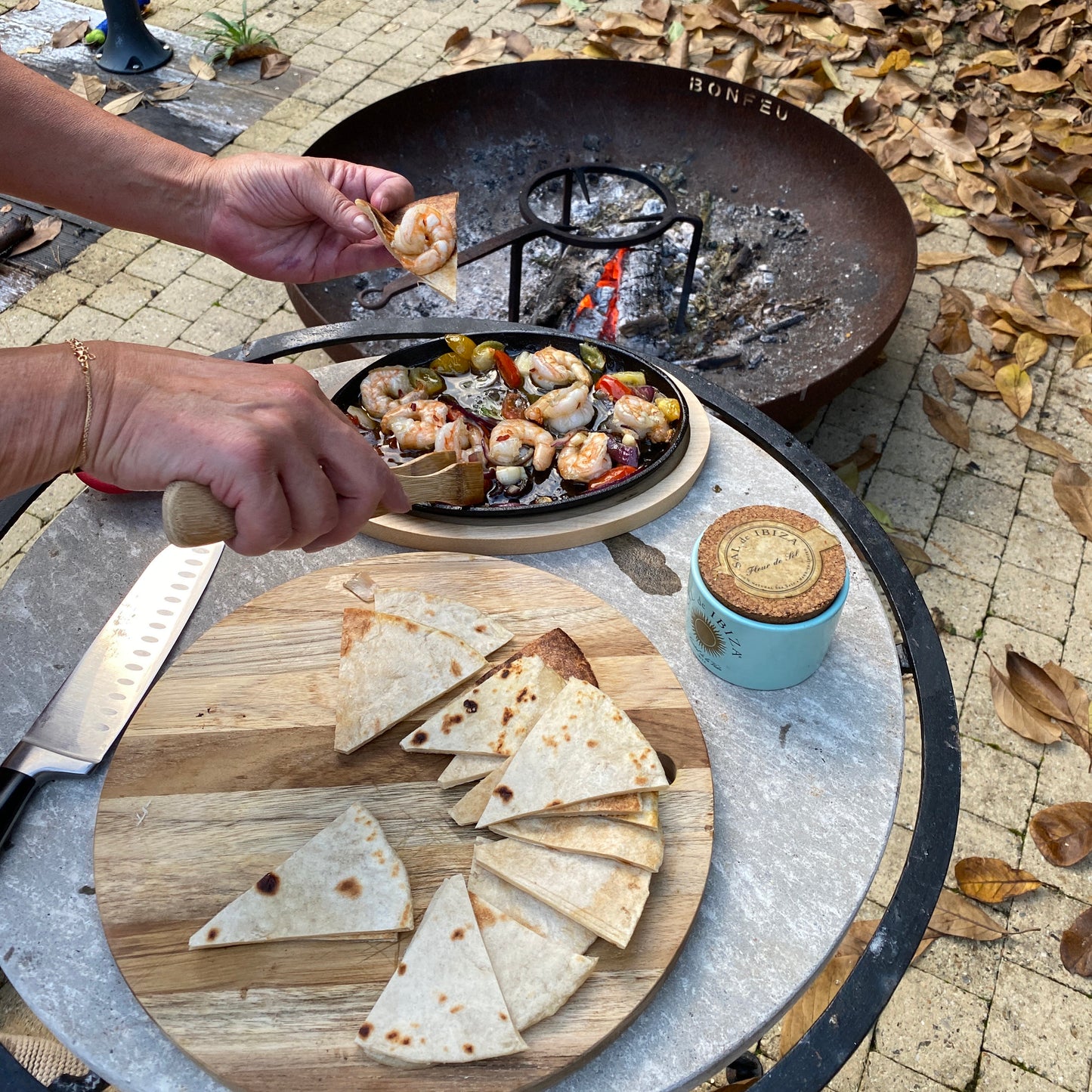 Gietijzeren BBQ grillpan - Fajita pan