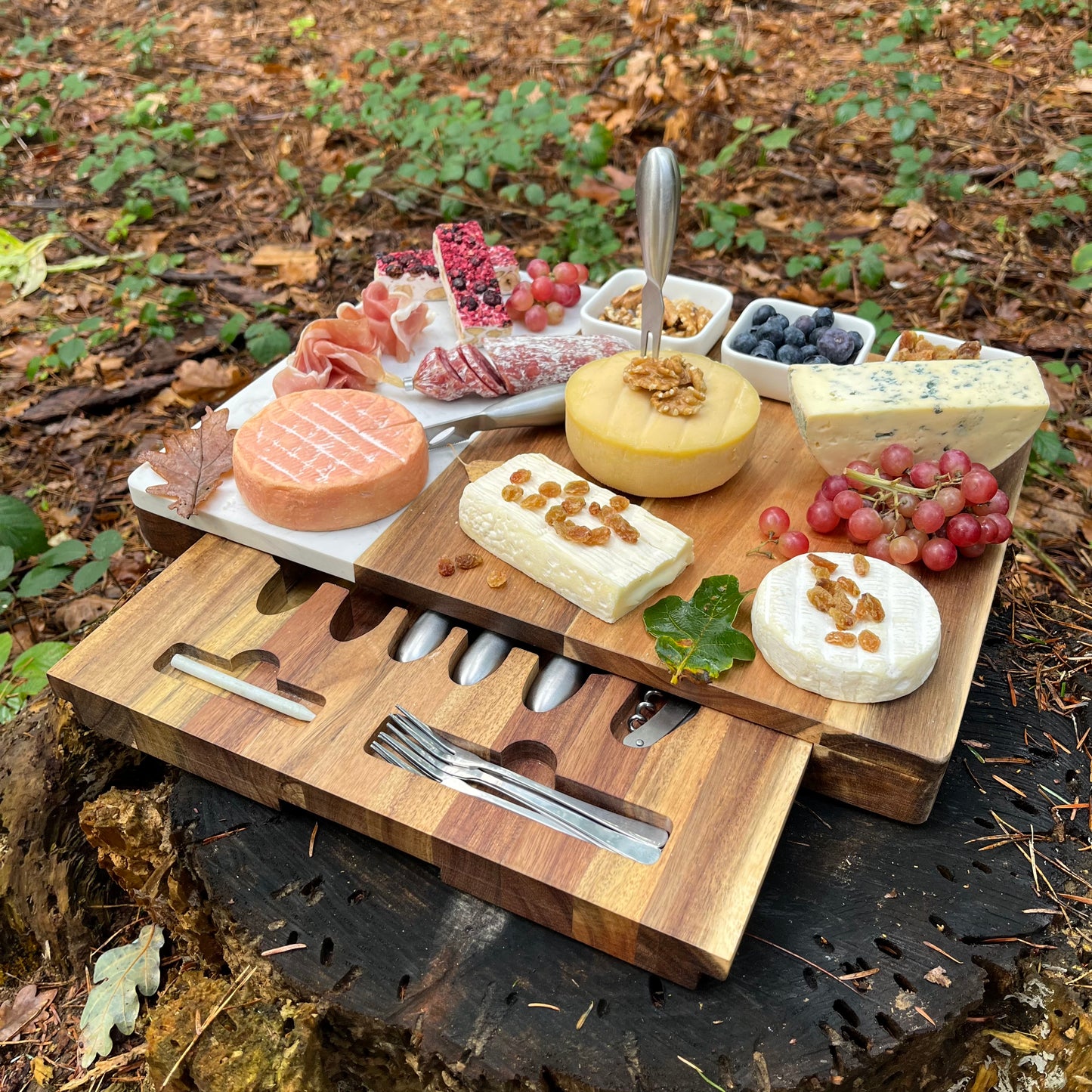Luxe kaasplank met messen