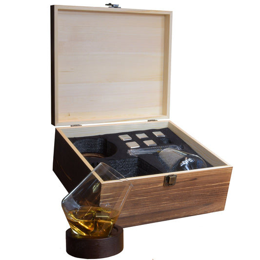 Whiskey glas met houder (2stuks)
