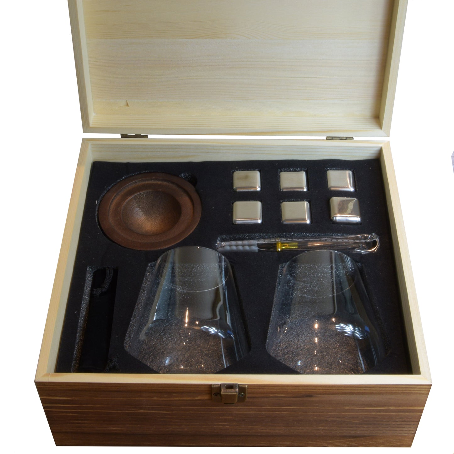 Whiskey glas met houder (2stuks)