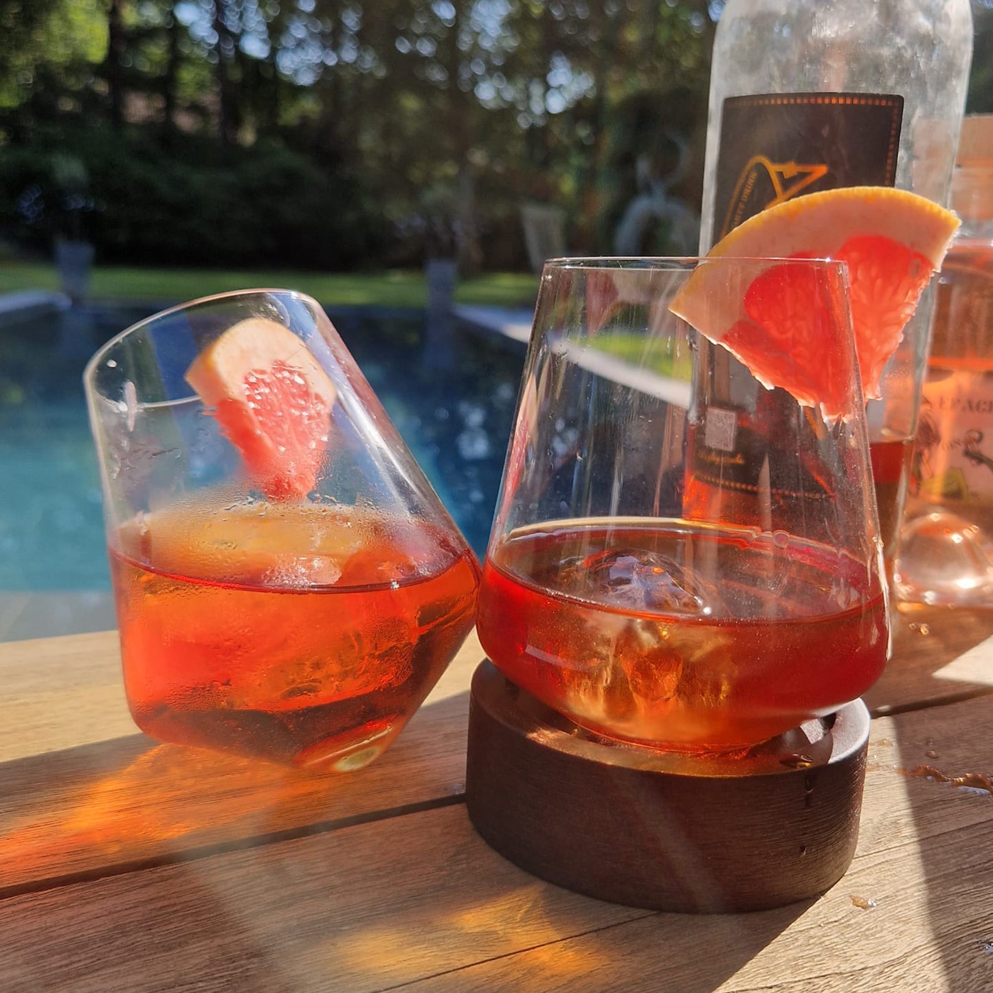 Whiskey glas met houder (2stuks)