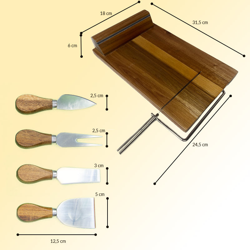 Kaasplank met mesjes - borrelplank