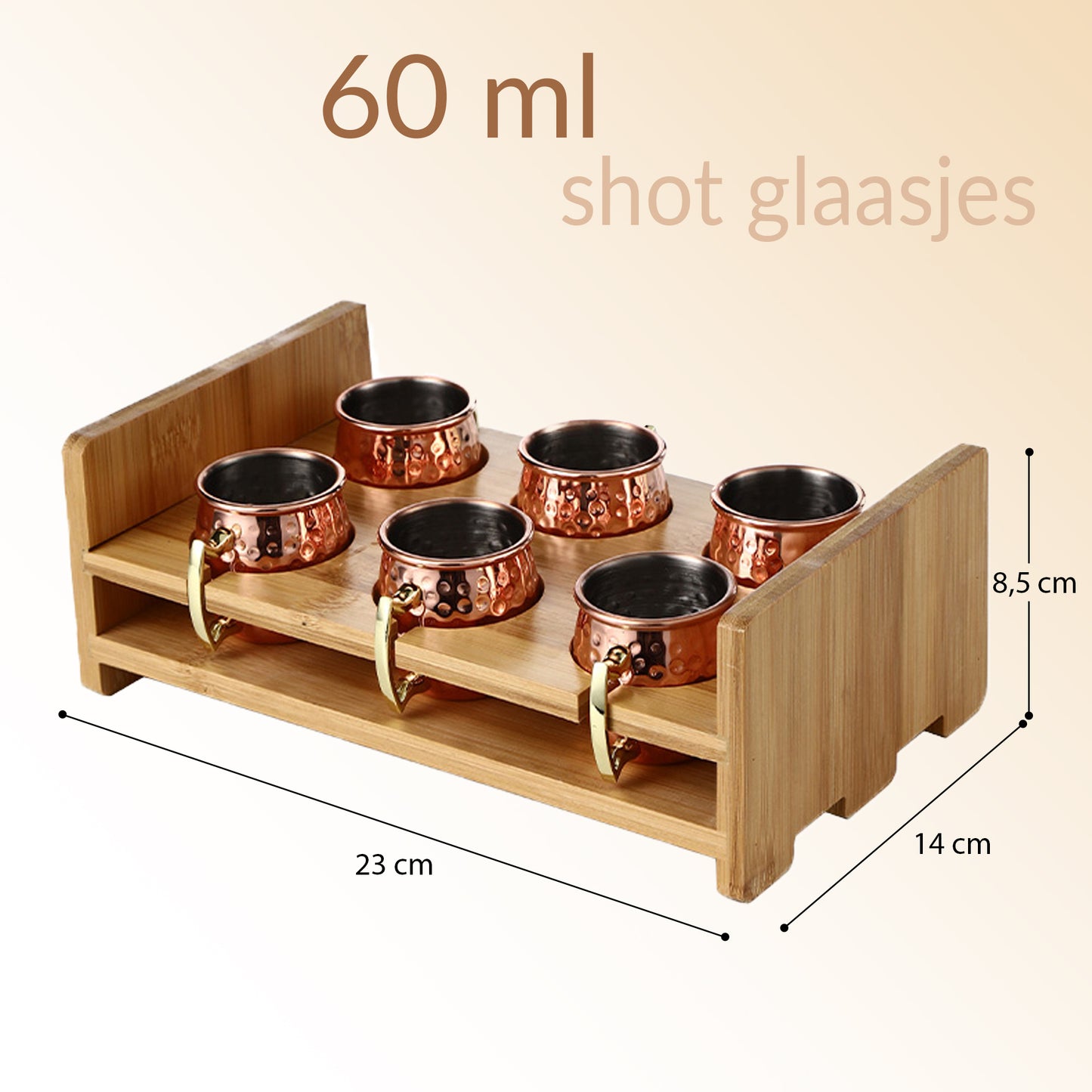 Moscow Mule mini beker set