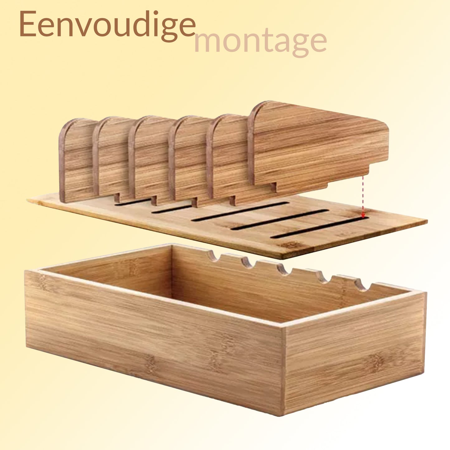 Kabel organiser bamboe - charging station