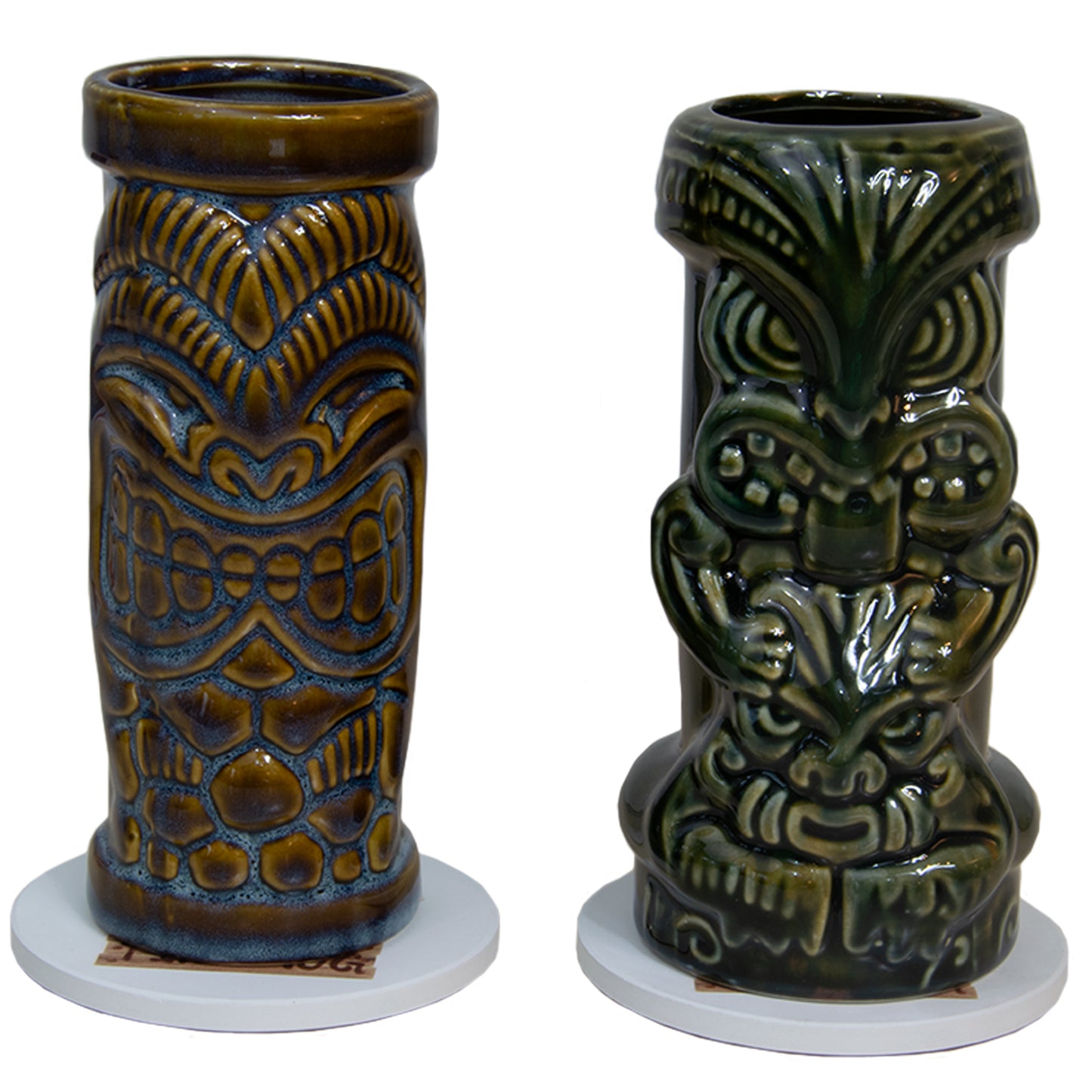 Tiki cocktail glazen in keramiek