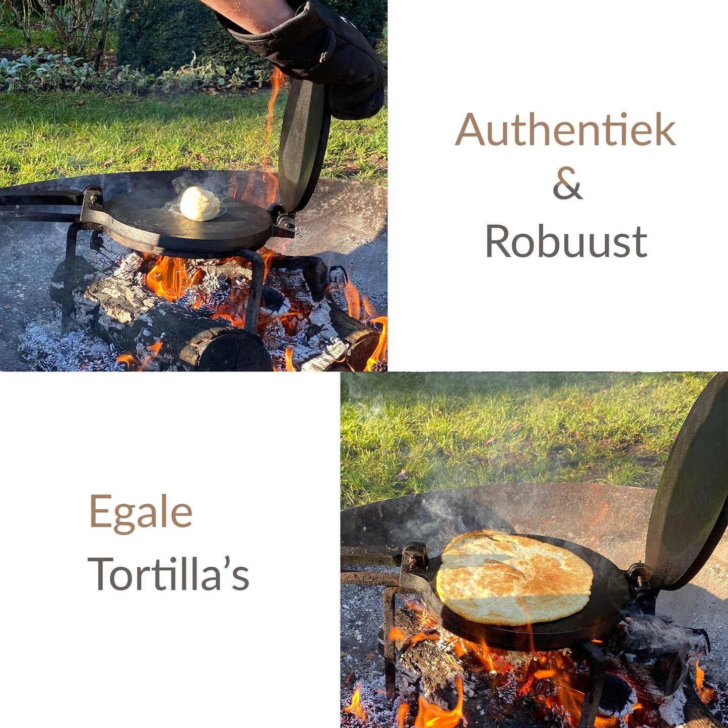 gietijzeren tortilla pers