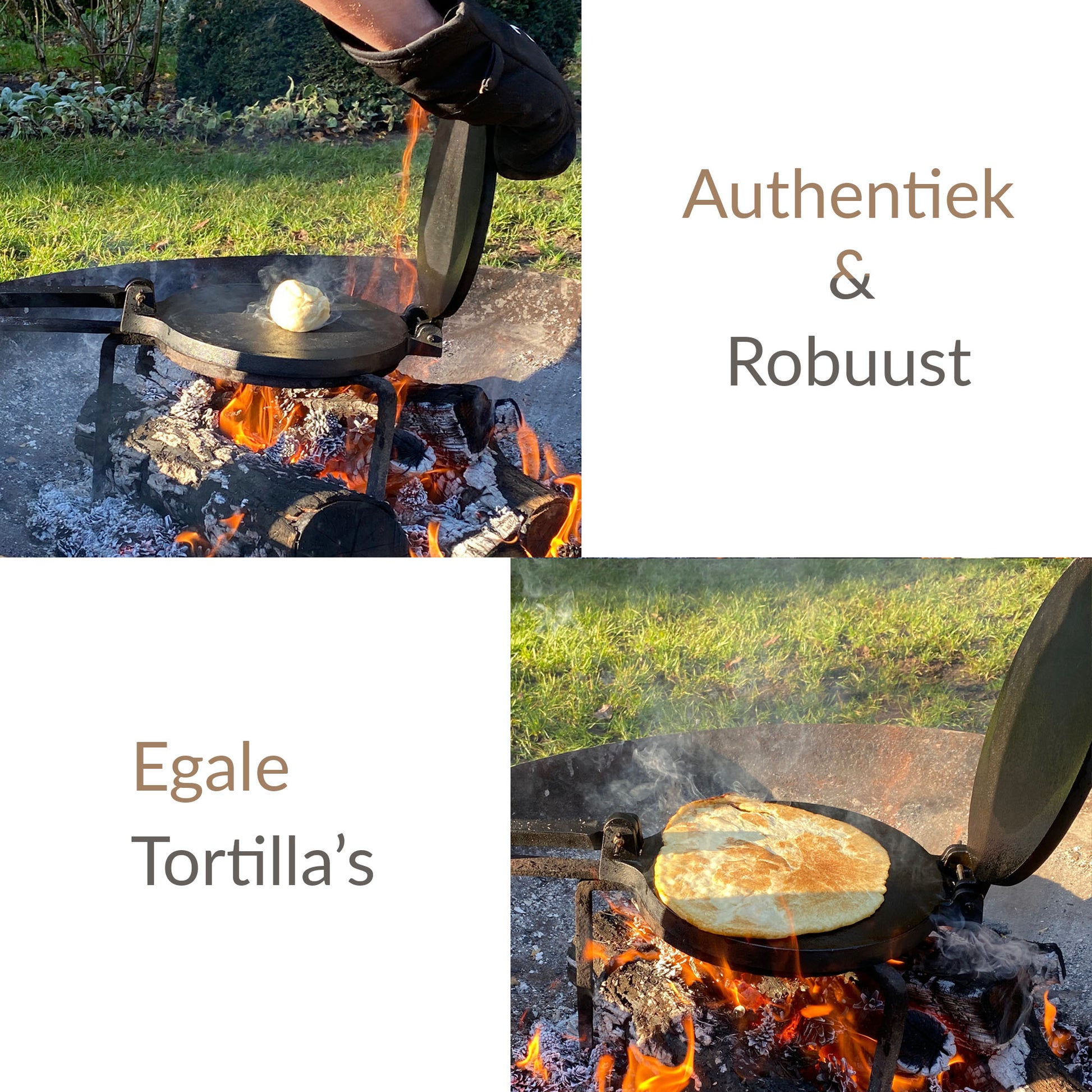 gietijzeren tortilla pers