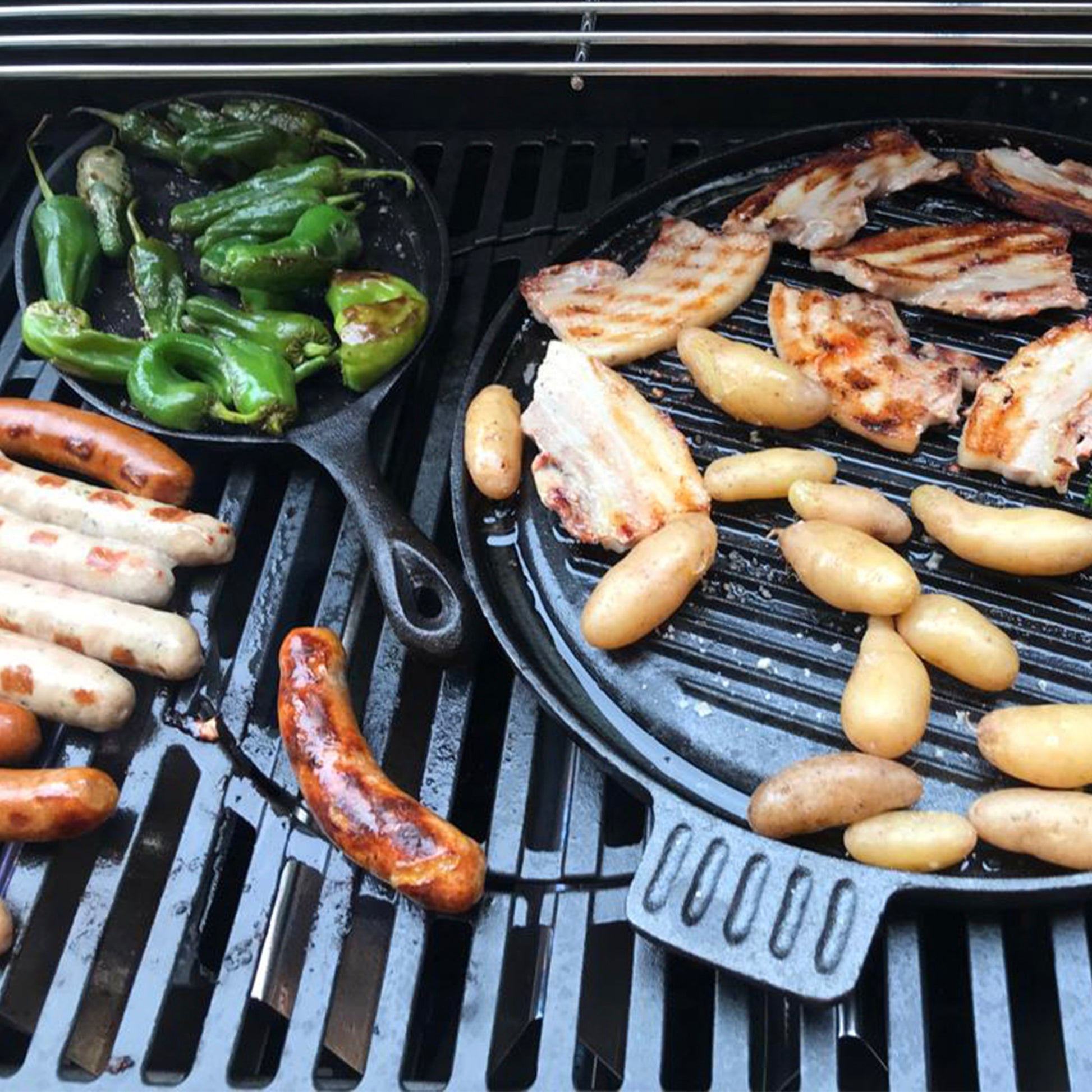 gietijzeren grillplaat