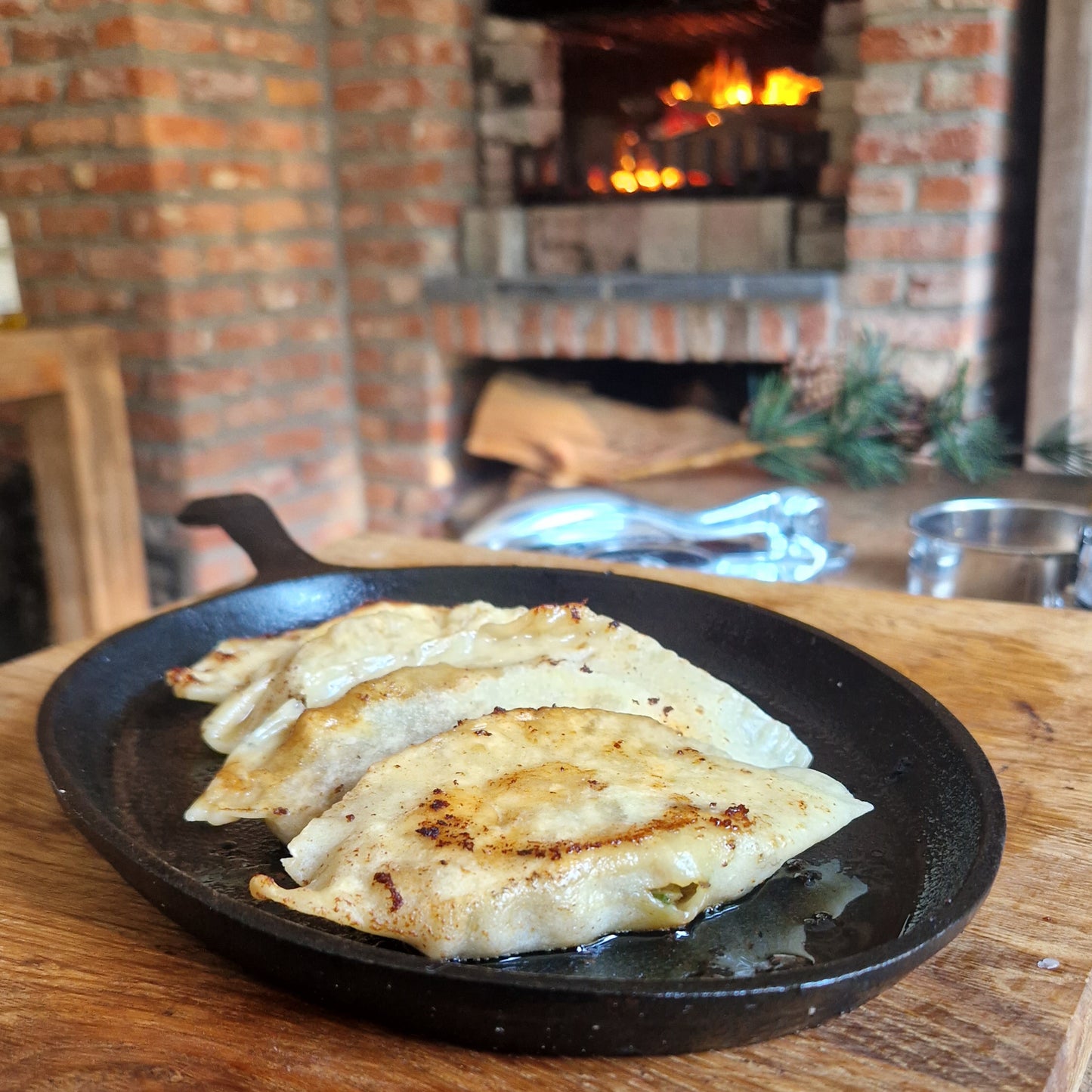 Gietijzeren BBQ grillpan - Fajita pan