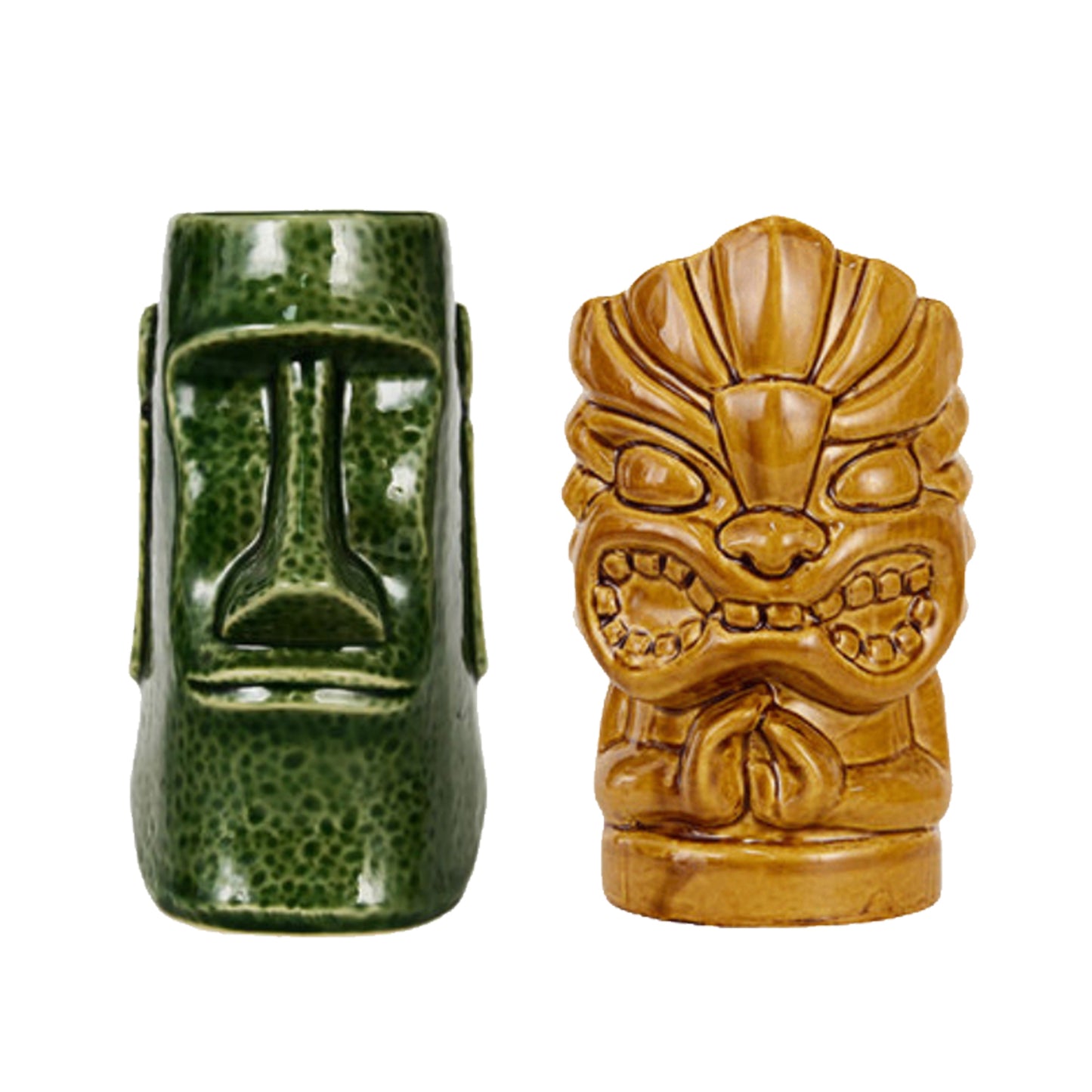 Tiki cocktail glazen in keramiek
