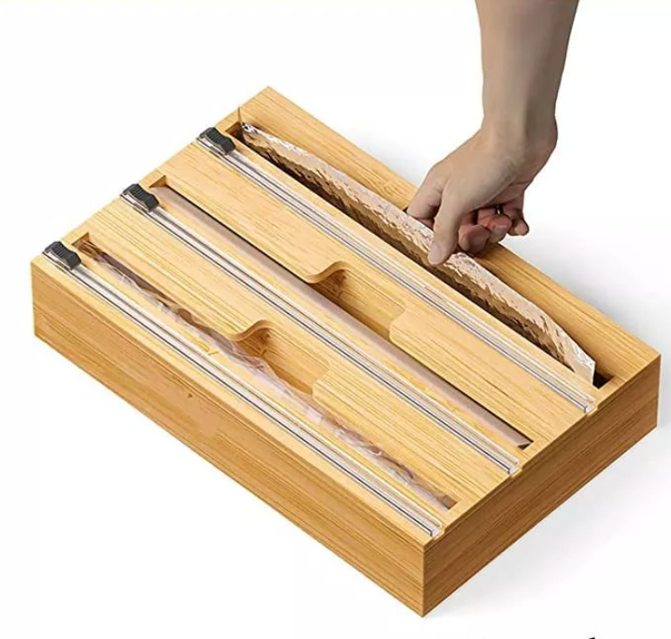 Folie dispenser bamboe